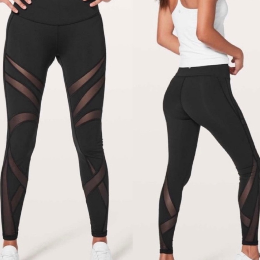 Lululemon Wunder Under Mesh Leggings (Hi-Rise) (Tech Mesh)